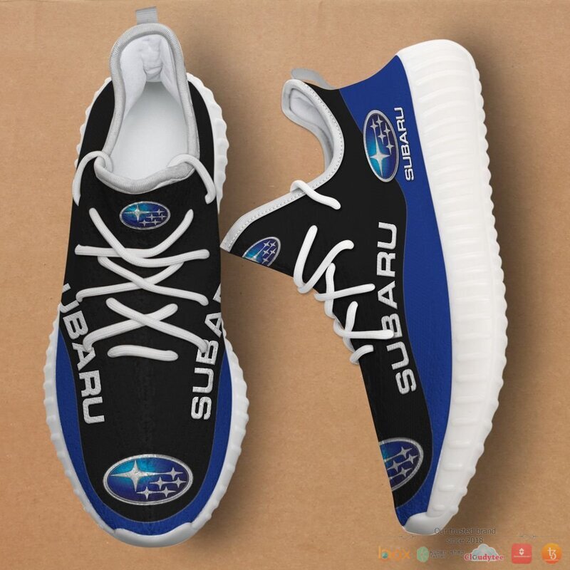 HOT Subaru Global Navy Yeezy Sneaker shoes 4 HOT Subaru Global Navy Yeezy Sneaker shoes - Image 4