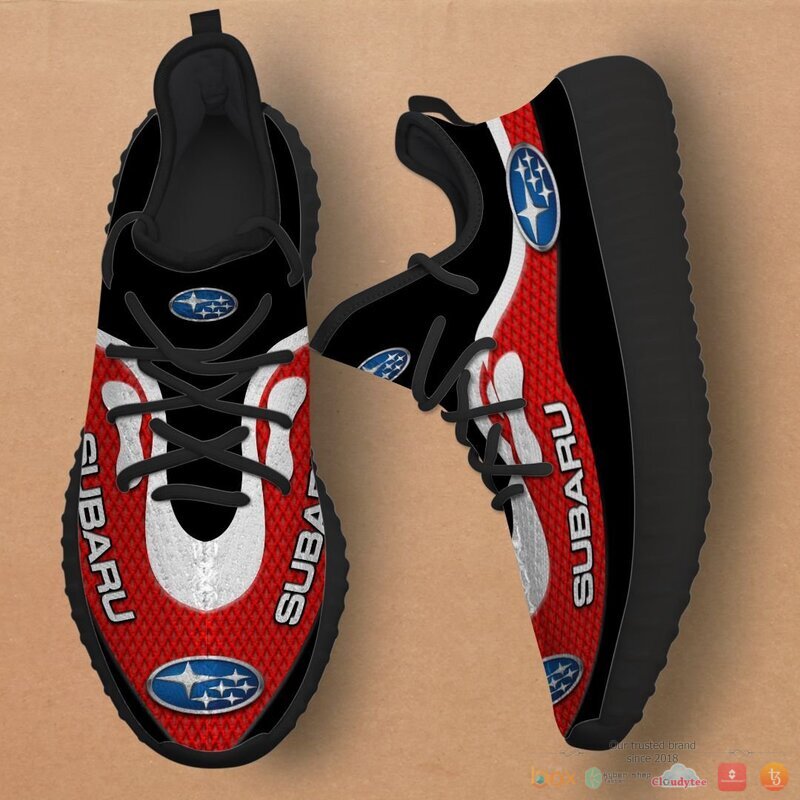 HOT Subaru Global Red Yeezy Sneaker shoes 3 HOT Subaru Global Red Yeezy Sneaker shoes - Image 3