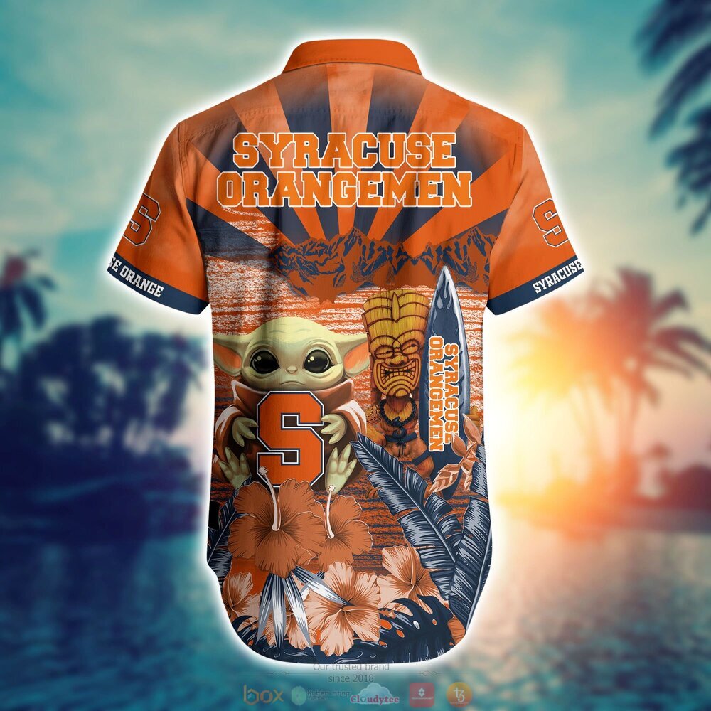 BEST Baby Yoda Syracuse Orange NCAA Hawaiian Shirt, Shorts 16