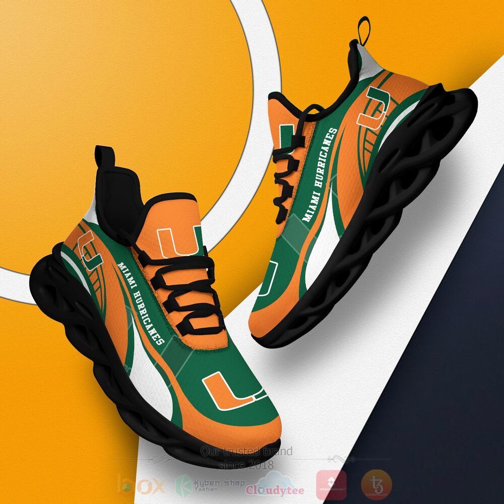 TOP Miami Hurricanes NCAA Max Soul Clunky Sneaker Shoes 8