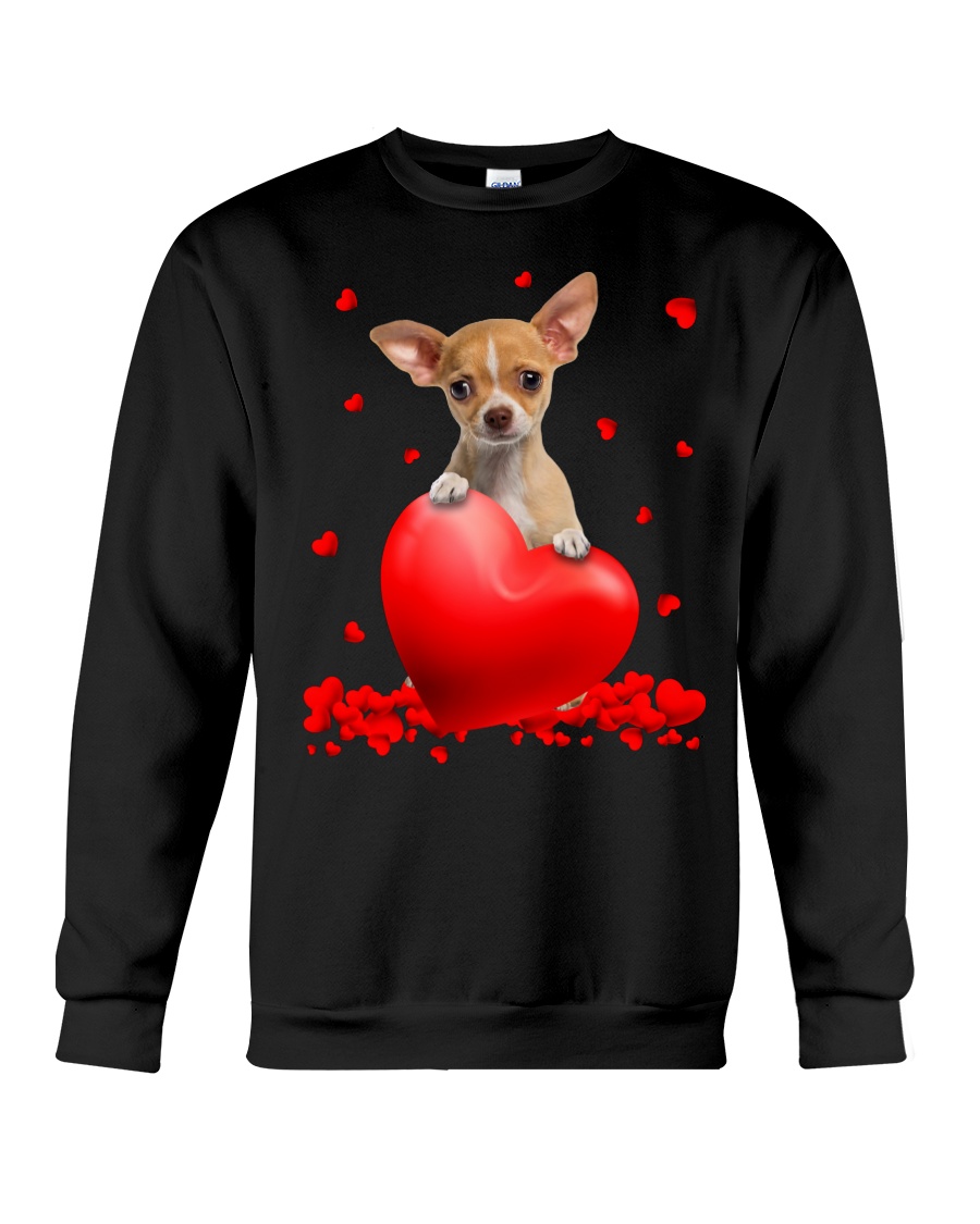 Tan Chihuahua Valentine Hearts shirt, hoodie 5