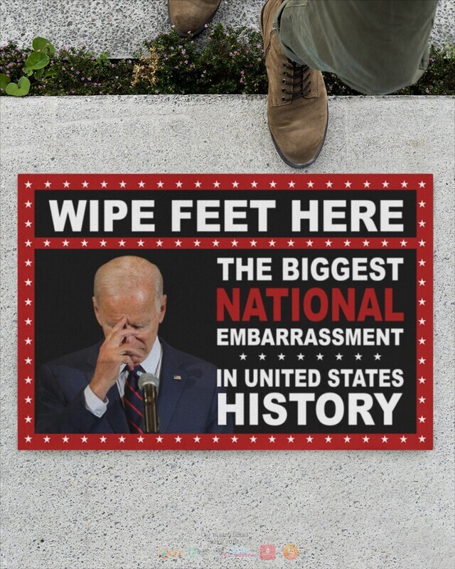 Biden The Biggest National Embarrassment in USA history doormat 14