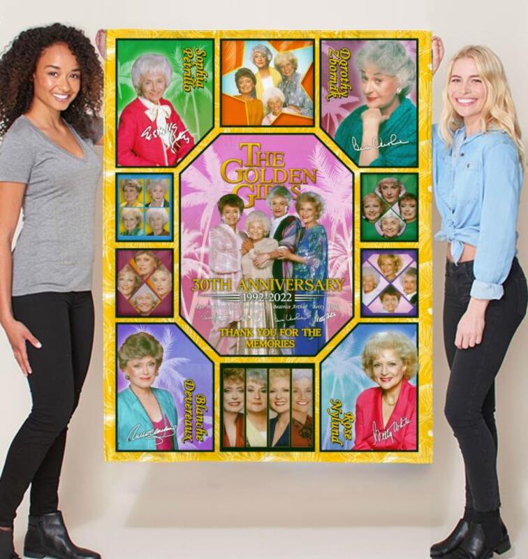 HOT The Golden Girls Thank you for the memories 30th Anniversary blanket 9