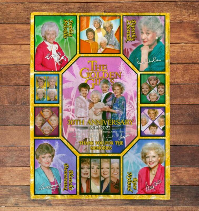 HOT The Golden Girls Thank you for the memories 30th Anniversary blanket 9