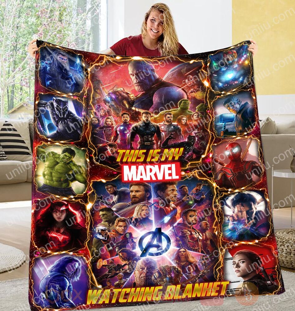 This Is My Marvel Watching Personalized Blanket 11
