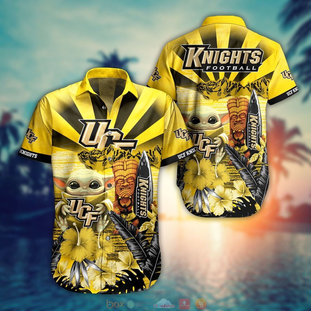 BEST Baby Yoda UCF Knights NCAA Hawaiian Shirt, Shorts 12