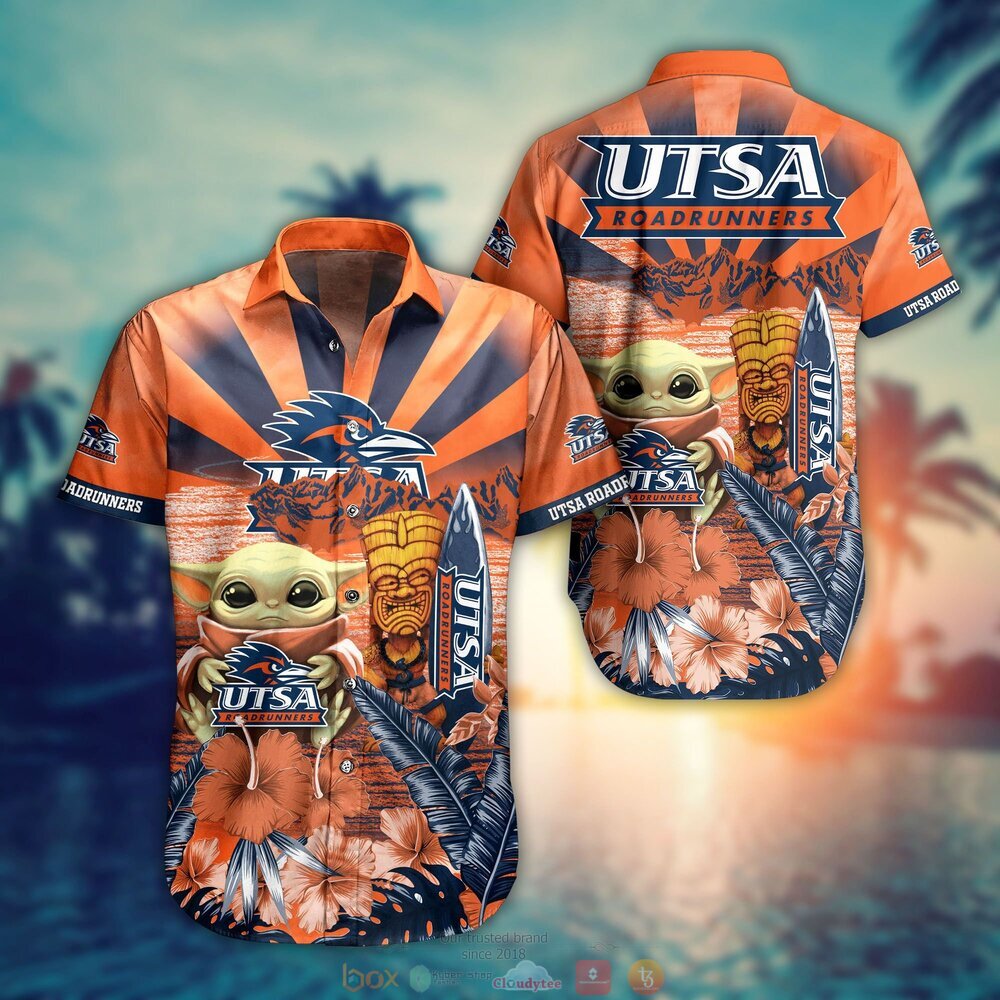 BEST Baby Yoda Utsa Roadrunners NCAA Hawaiian Shirt, Shorts 11