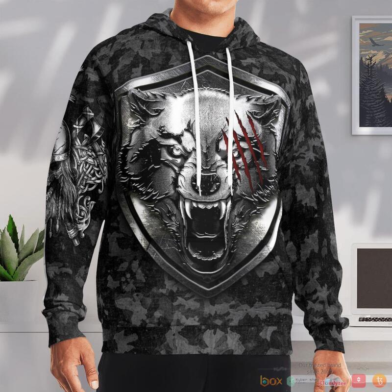 HOT Fenrir Wolf And Hammer Viking shirt, Hoodie 6 HOT Fenrir Wolf And Hammer Viking shirt, Hoodie - Image 6