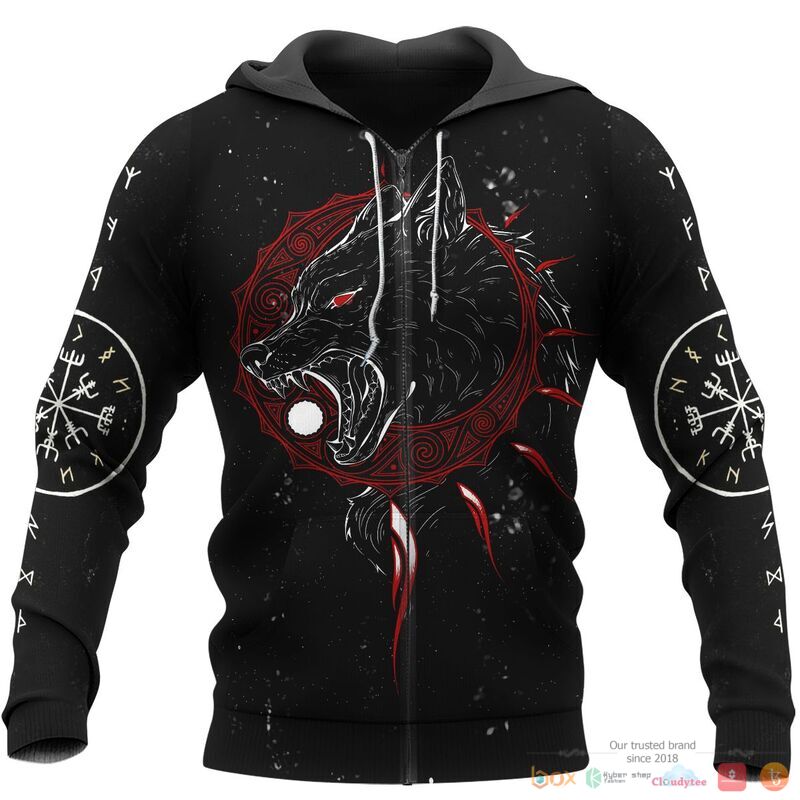 HOT Hati and Skoll Viking shirt, Hoodie 3 HOT Hati and Skoll Viking shirt, Hoodie - Image 3