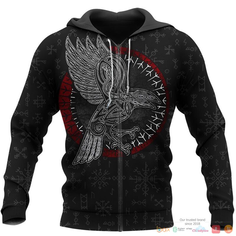 HOT Raven Hammer Spear Odin Viking shirt, Hoodie 3 HOT Raven Hammer Spear Odin Viking shirt, Hoodie - Image 3
