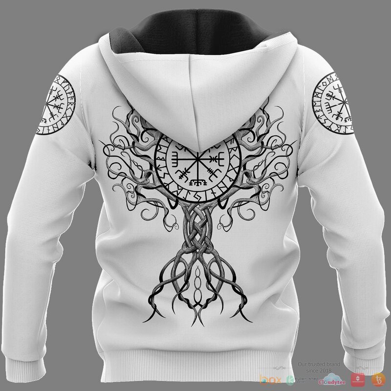 HOT Raven Hammer Vegvisir Yggdrasil Viking shirt, Hoodie 4 HOT Raven Hammer Vegvisir Yggdrasil Viking shirt, Hoodie - Image 4