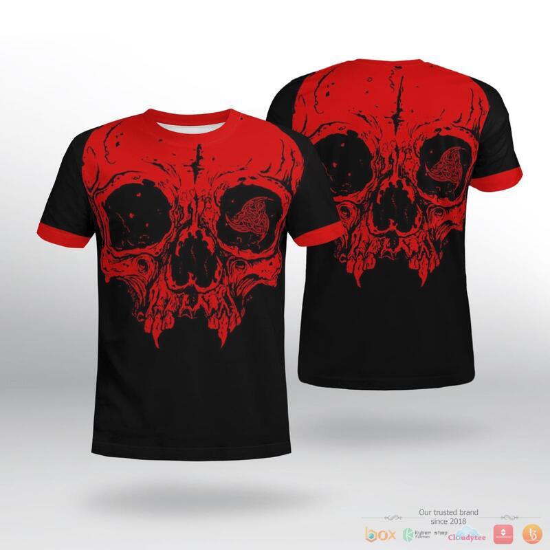 Alternative view of HOT Triple Horn Of Odin Viking shirt, Hoodie