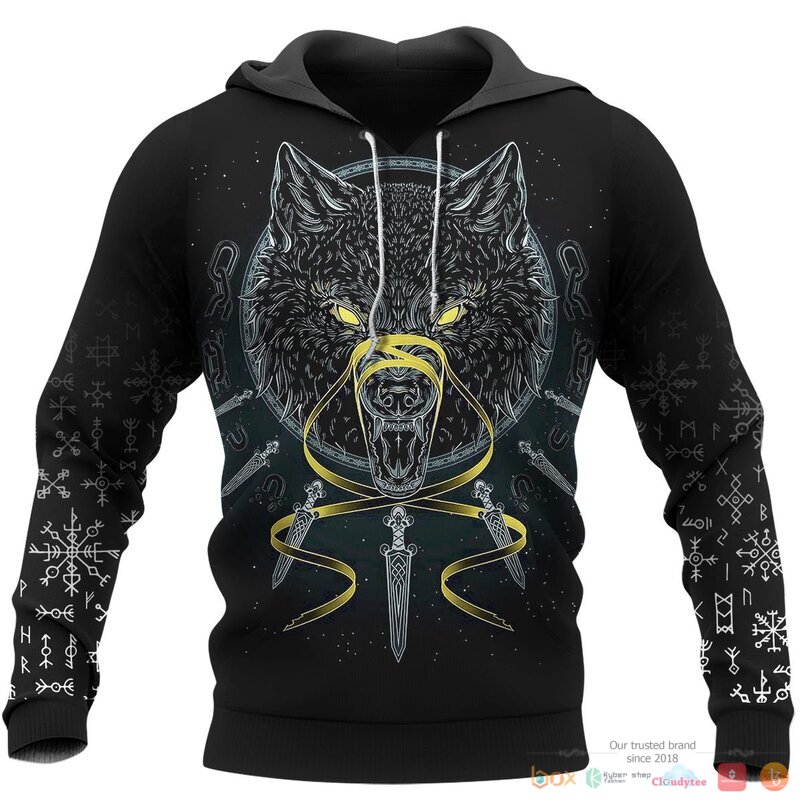 HOT Wolf Fenrir Odin Viking shirt, Hoodie 15