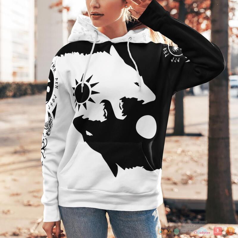 HOT Ying Yang Wolf Skoll and Hati Viking shirt, Hoodie 5 HOT Ying Yang Wolf Skoll and Hati Viking shirt, Hoodie - Image 5