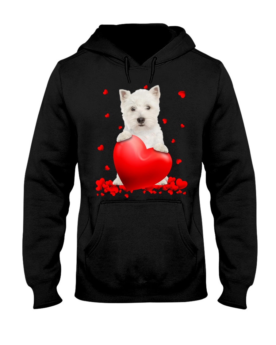 West Highland White Terrier Valentine Hearts shirt, hoodie 21