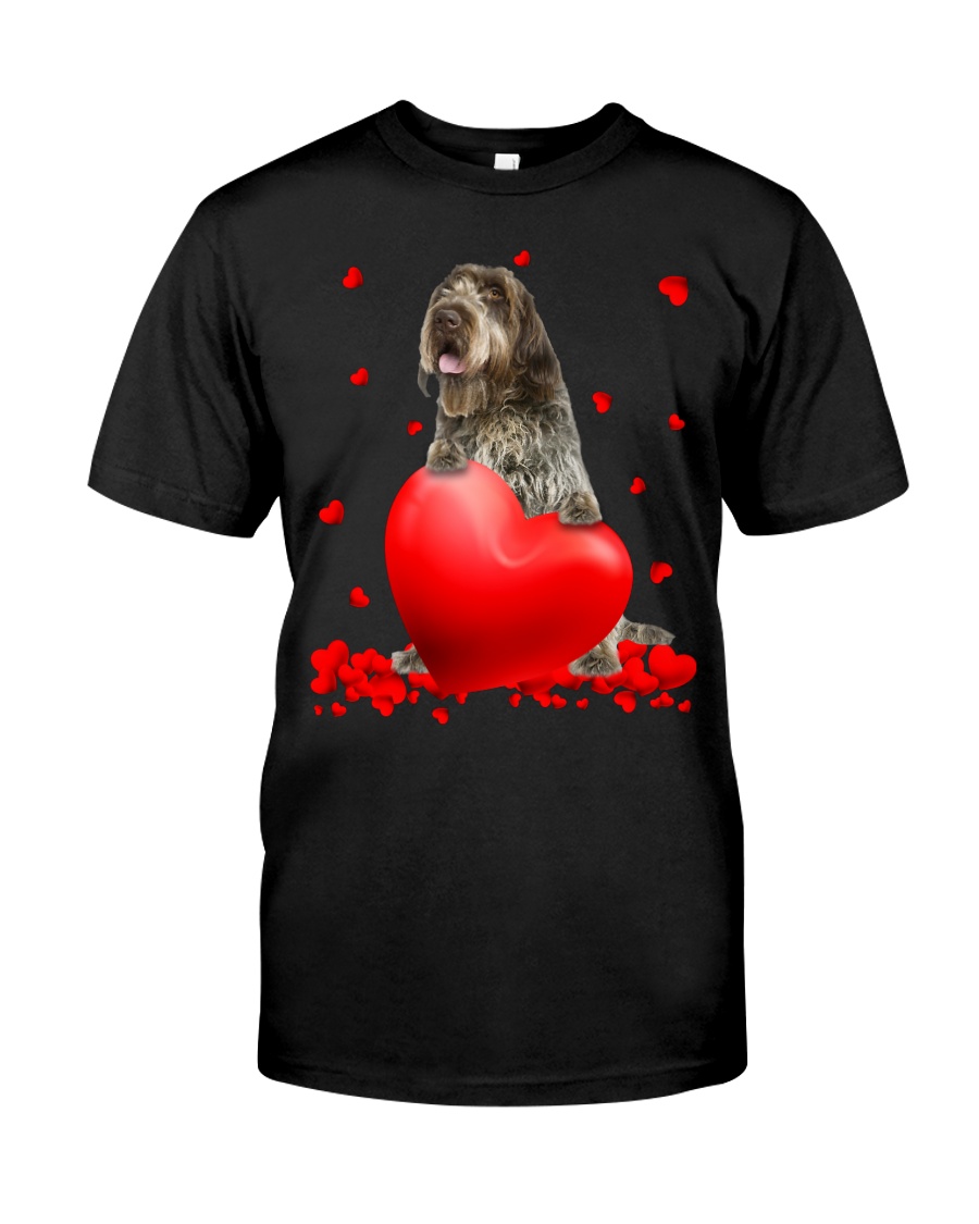 Wirehaired Pointing Griffon Valentine Hearts shirt, hoodie 10