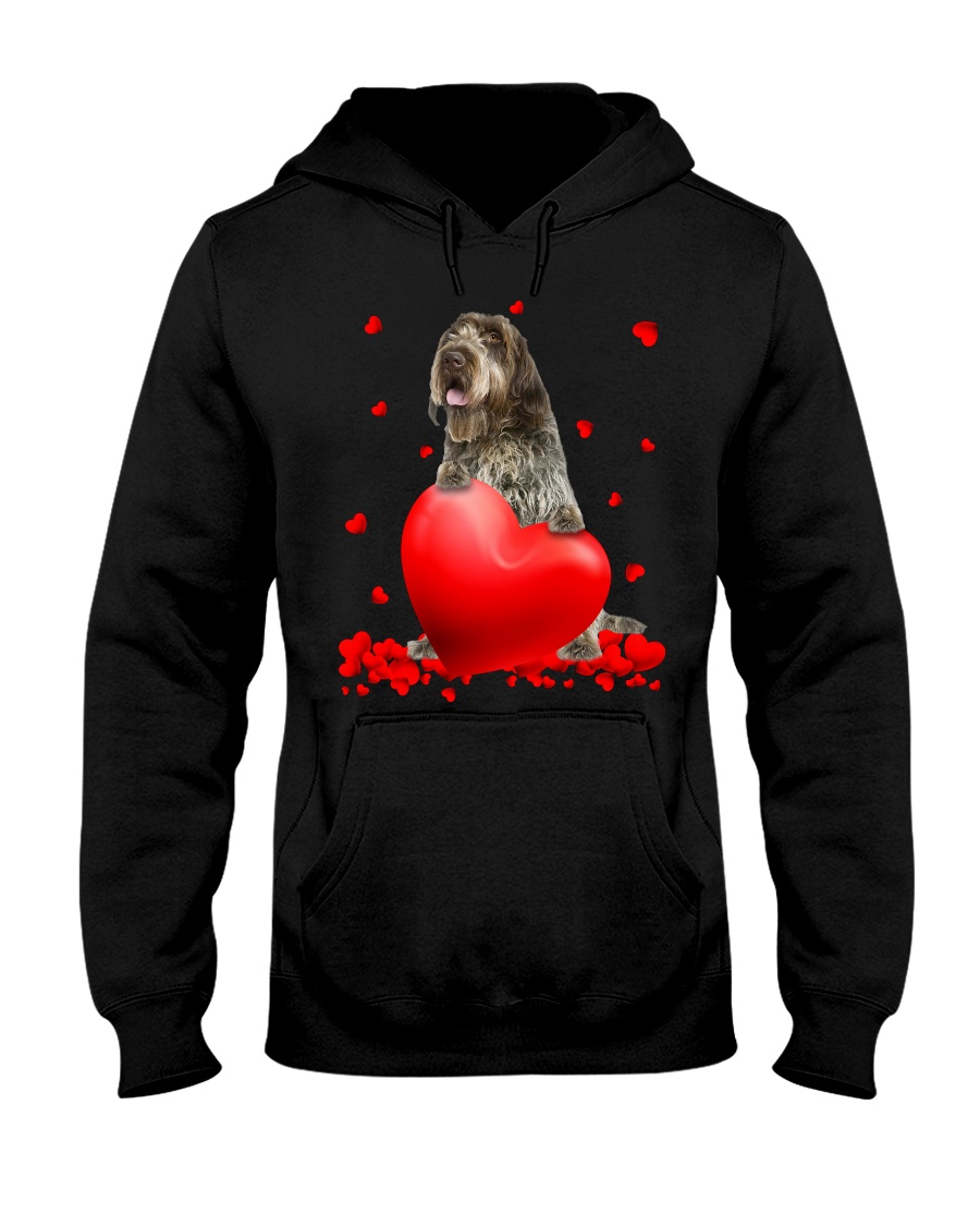 Wirehaired Pointing Griffon Valentine Hearts shirt, hoodie 1