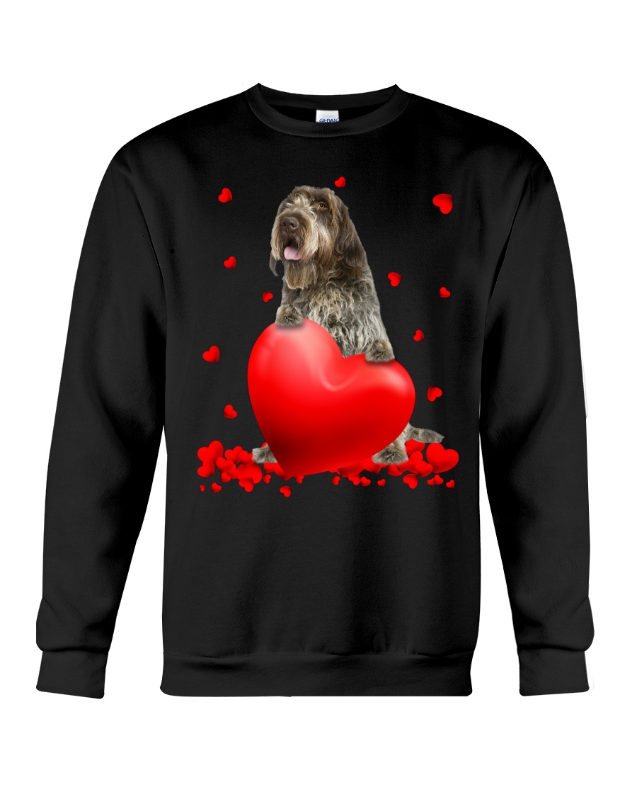 Wirehaired Pointing Griffon Valentine Hearts shirt, hoodie 5