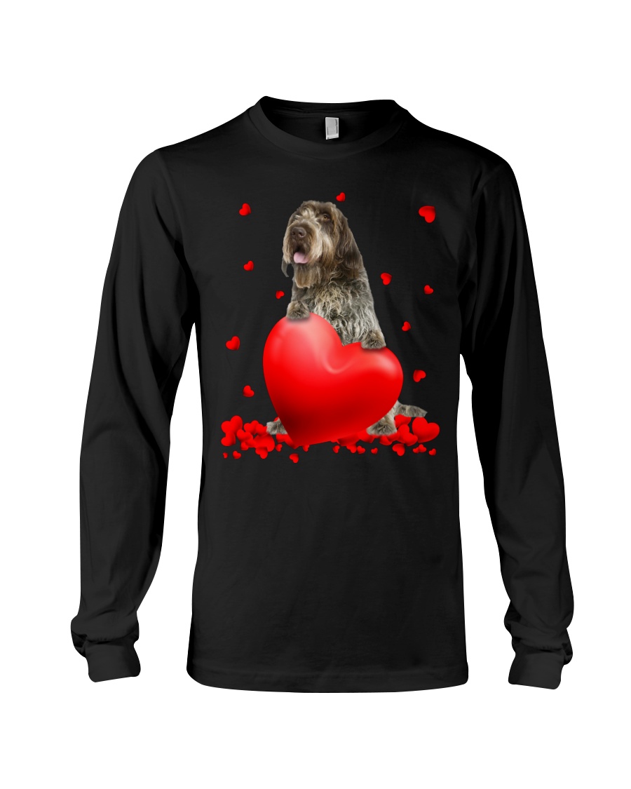 Wirehaired Pointing Griffon Valentine Hearts shirt, hoodie 3