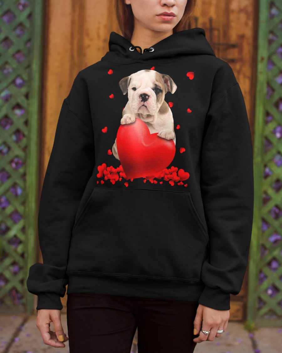 NEW Old English Bulldog Valentine Hearts shirt, hoodie 23