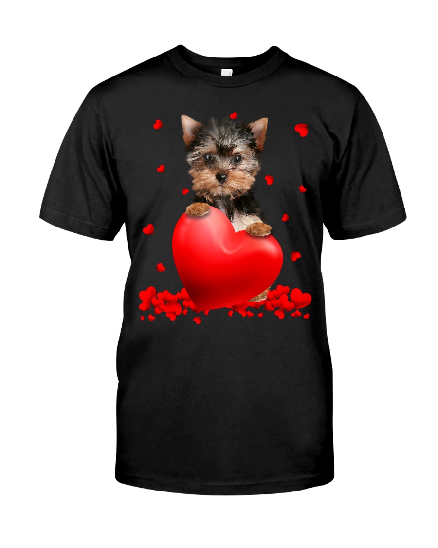 YorkShire Terrier Valentine Hearts shirt hoodie 1