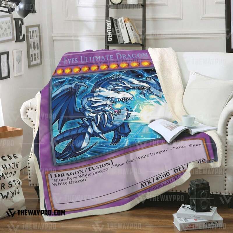 NEW Yu Gi Oh Blue-Eyes Ultimate White Dragon 4500 Blanket 9