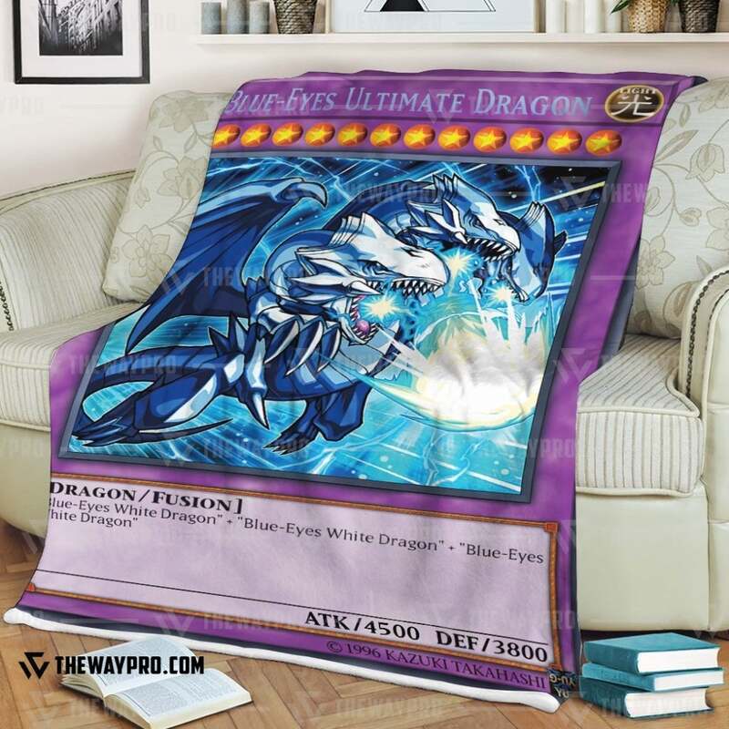 NEW Yu Gi Oh Blue-Eyes Ultimate White Dragon 4500 Blanket 2