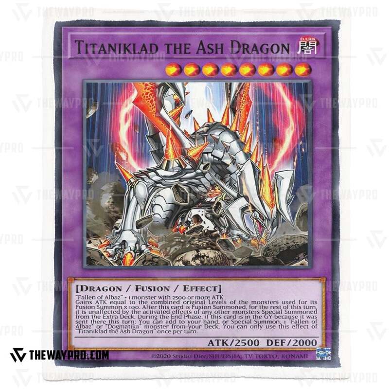 NEW Yu Gi Oh Titaniklad The Ash Dragon Blanket 4