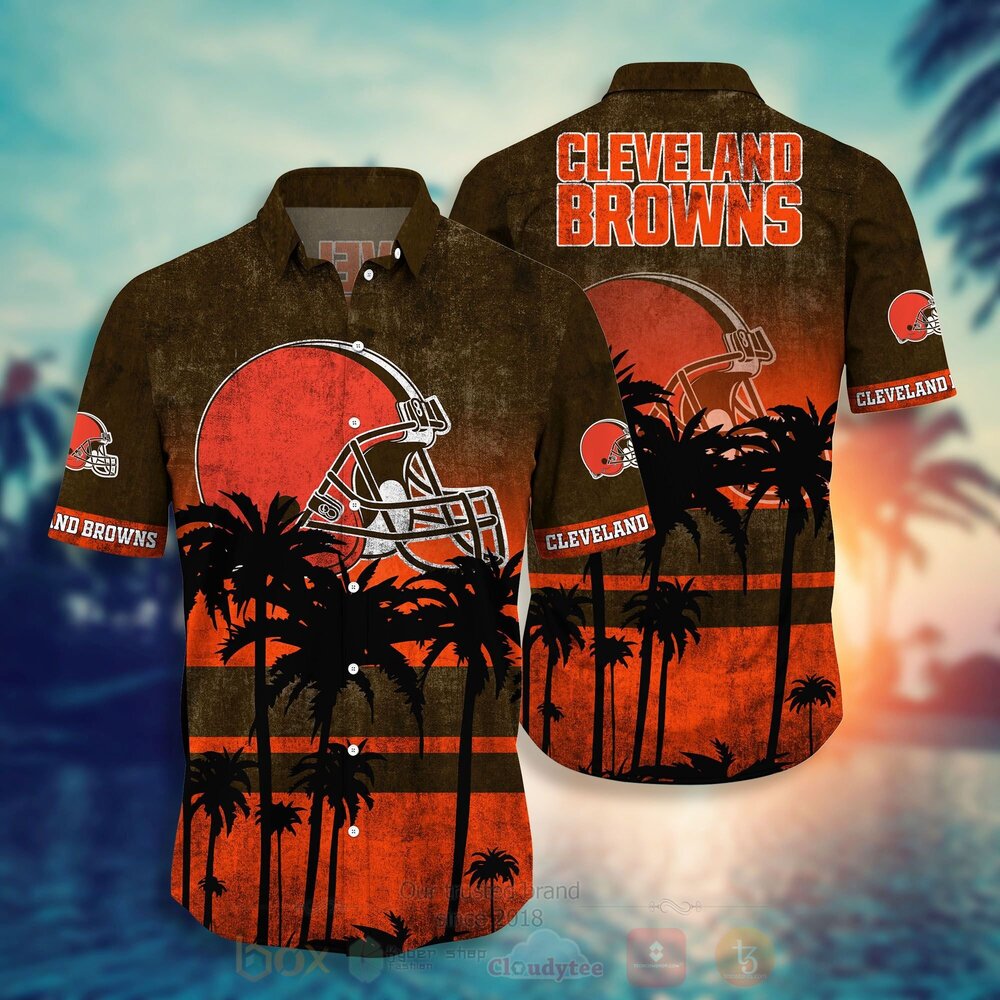 TOP NFL Cleveland Browns Short Sleeve Hawaiian Shirt, Short 10