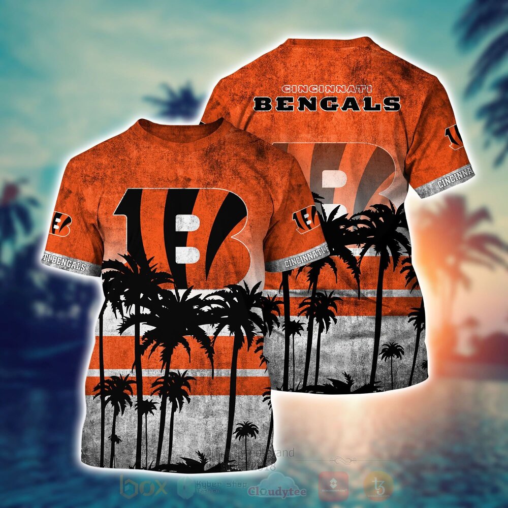 Alternative view of TOP NFL Cincinnati Bengals Short Sleeve Hawaiian Shirt, Short