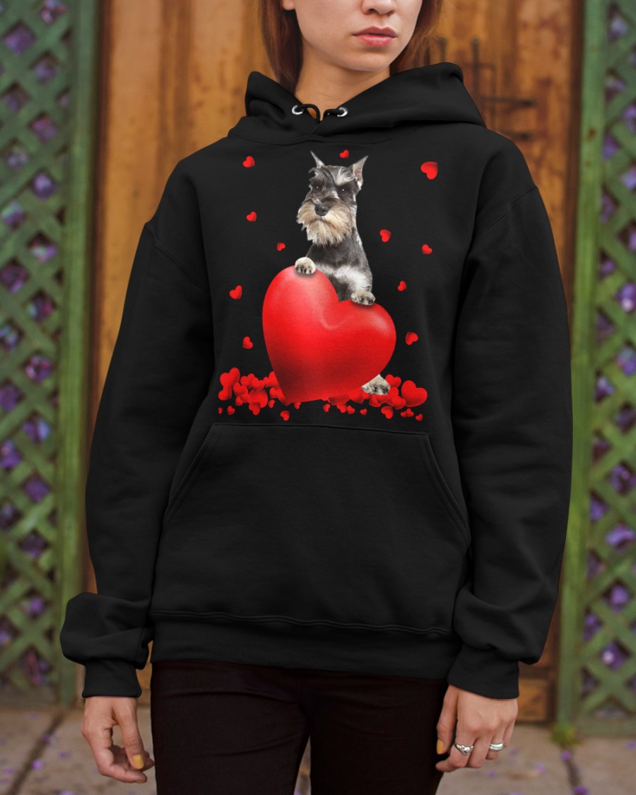 NEW Miniature Schnauzer Valentine Hearts shirt, hoodie 6 NEW Miniature Schnauzer Valentine Hearts shirt, hoodie - Image 6
