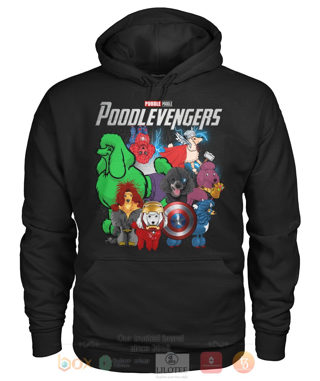 Alternative view of TOP Poodlevengers 3D Hoodie, T-Shirt