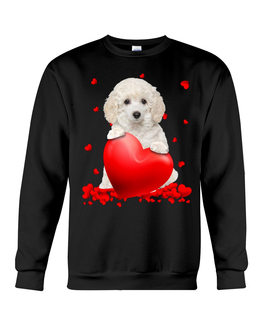 NEW White Toy Poodle Valentine Hearts shirt, hoodie 18