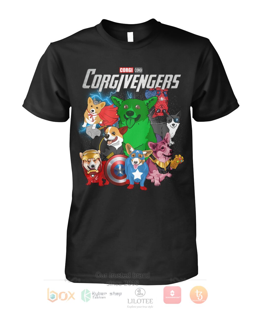 TOP Corgivengers 3D Hoodie, T-Shirt 6