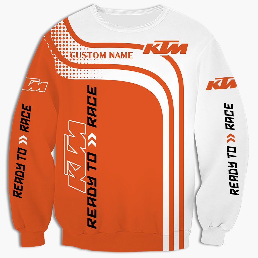 TOP KTM Ready To Race Customized Full Printing All Over Print 3D Hoodie, Shirt 4
