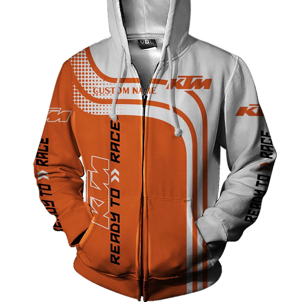 TOP KTM Ready To Race Customized Full Printing All Over Print 3D Hoodie, Shirt 3