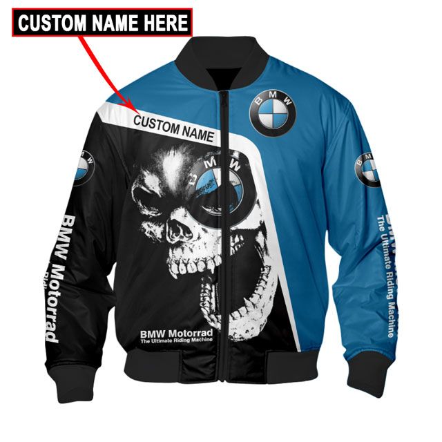 TOP BMW Motorrad Skull Full Printing Custom Name All Over Print 3D Hoodie, Shirt 6