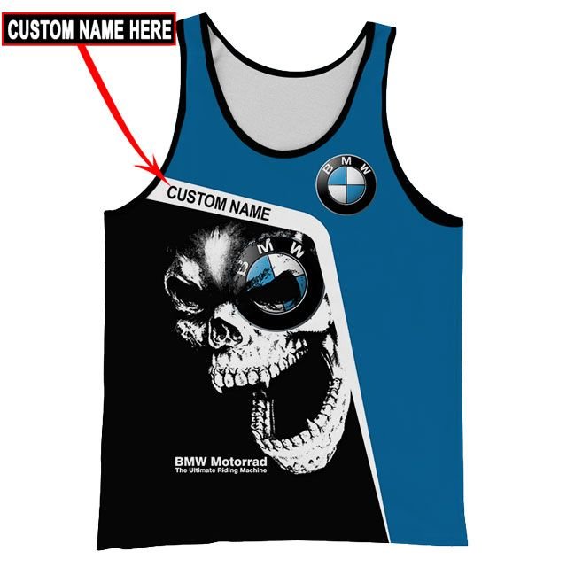 TOP BMW Motorrad Skull Full Printing Custom Name All Over Print 3D Hoodie, Shirt 23