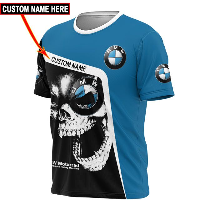 TOP BMW Motorrad Skull Full Printing Custom Name All Over Print 3D Hoodie, Shirt 22