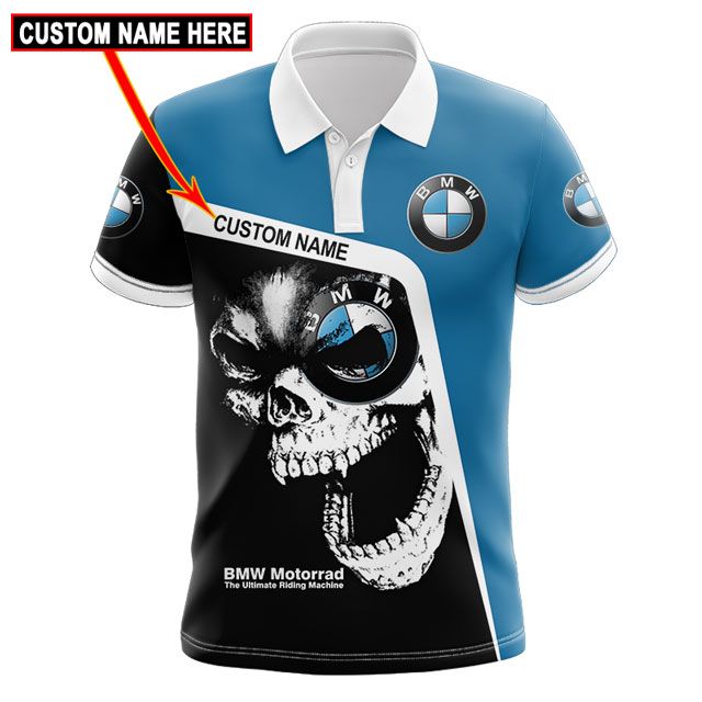 TOP BMW Motorrad Skull Full Printing Custom Name All Over Print 3D Hoodie, Shirt 9