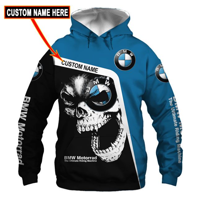 TOP BMW Motorrad Skull Full Printing Custom Name All Over Print 3D Hoodie, Shirt 26