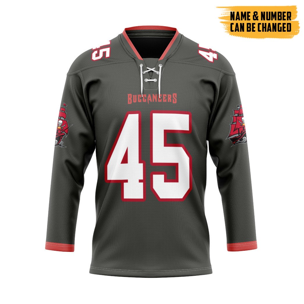 TOP NFL Tampa Bay Pewter Personalized Custom Jersey Hockey Shirt 6