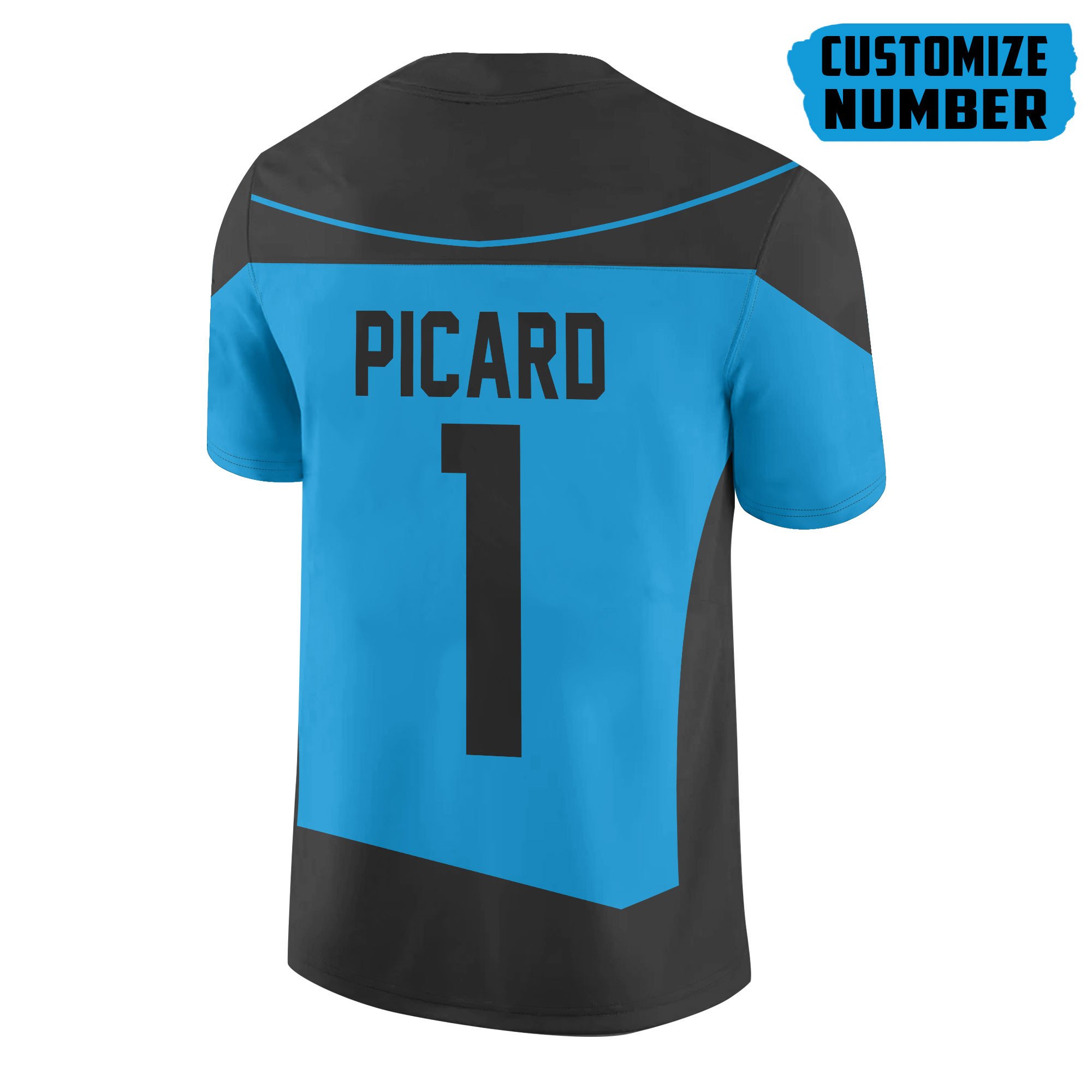 TOP S.T The Next Generation Blue Version Personalized Custom Football All Over Print Jersey 13