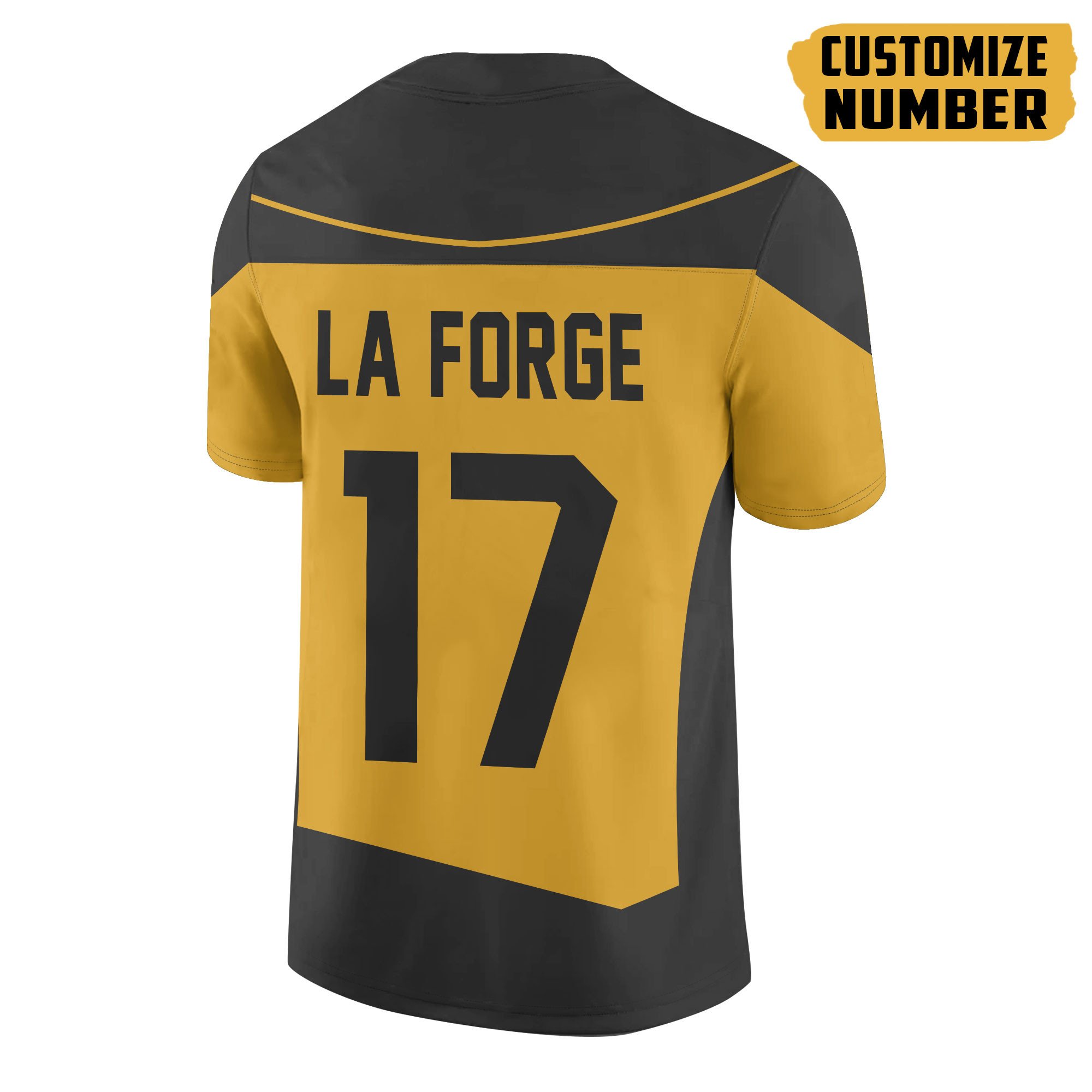 TOP S.T The Next Generation Yellow Version Personalized Custom Football All Over Print Jersey 2