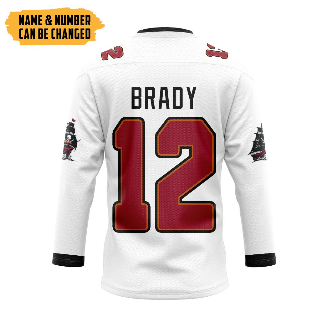 TOP NFL Tampa Bay White Personalized Custom Jersey Hockey Shirt 13
