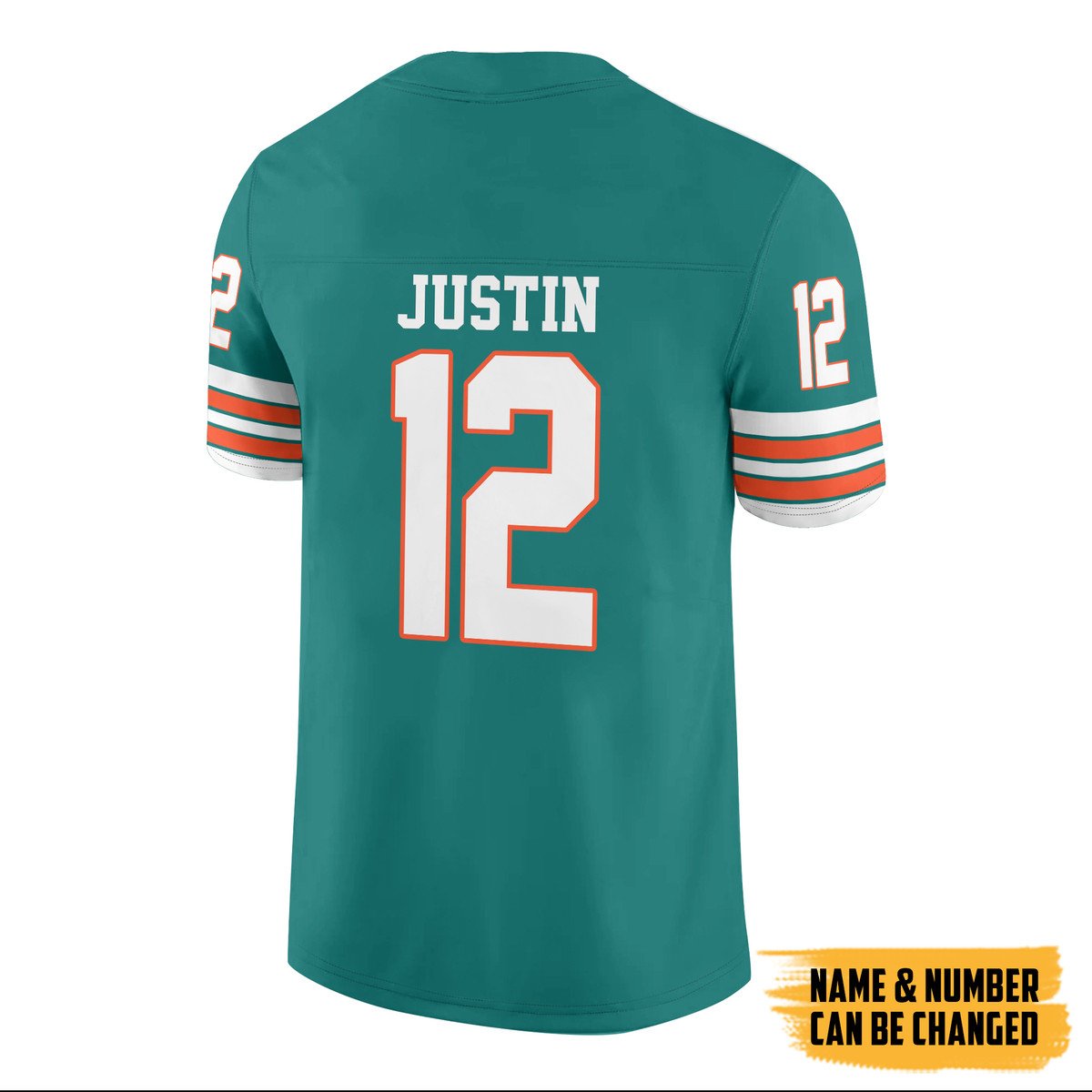 TOP Miami Dolph Personalized Custom Football All Over Print Jersey 2