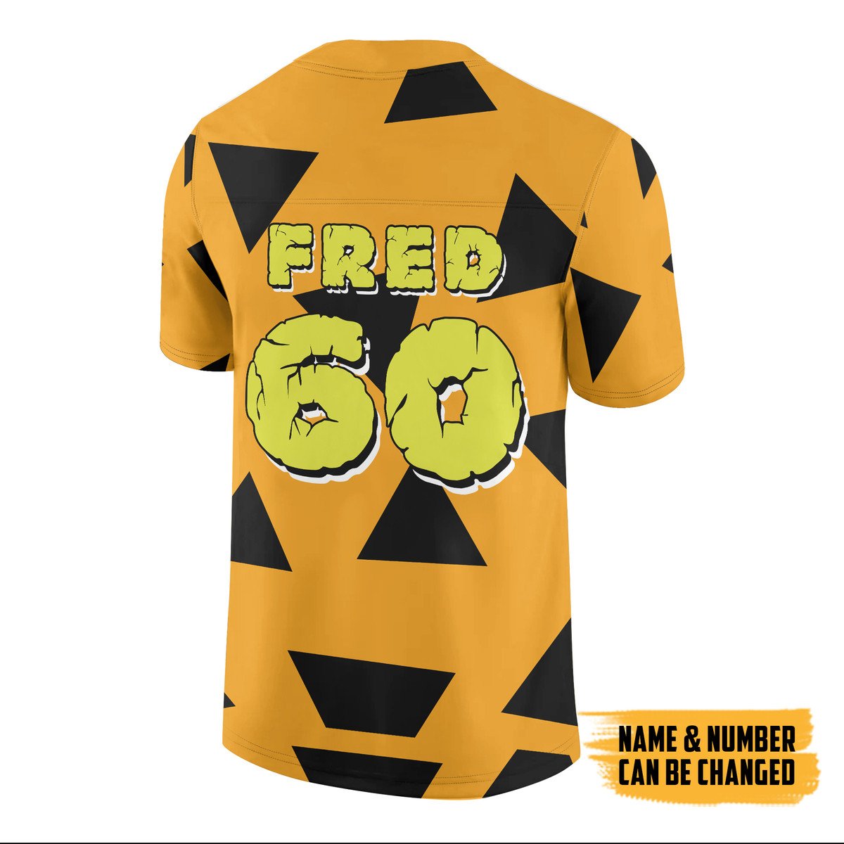 TOP Fred The Flintstones Personalized Custom Football All Over Print Jersey 2