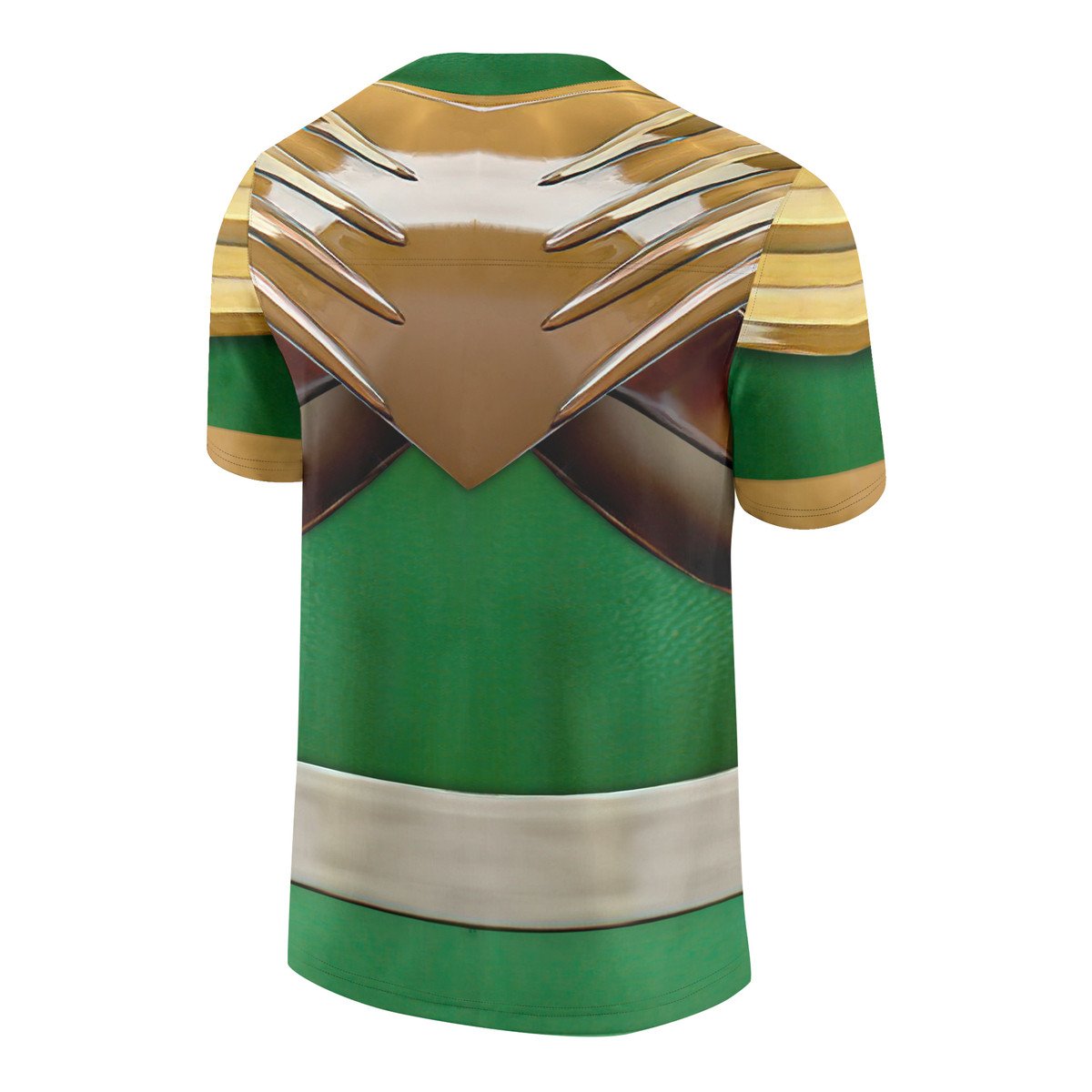 TOP Mighty Morphin Green Power Rangers Custom Football All Over Print Jersey 2