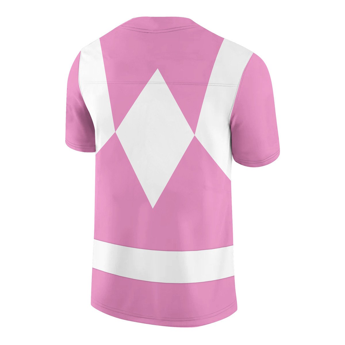 TOP Mighty Morphin Pink Power Rangers Custom Football All Over Print Jersey 2