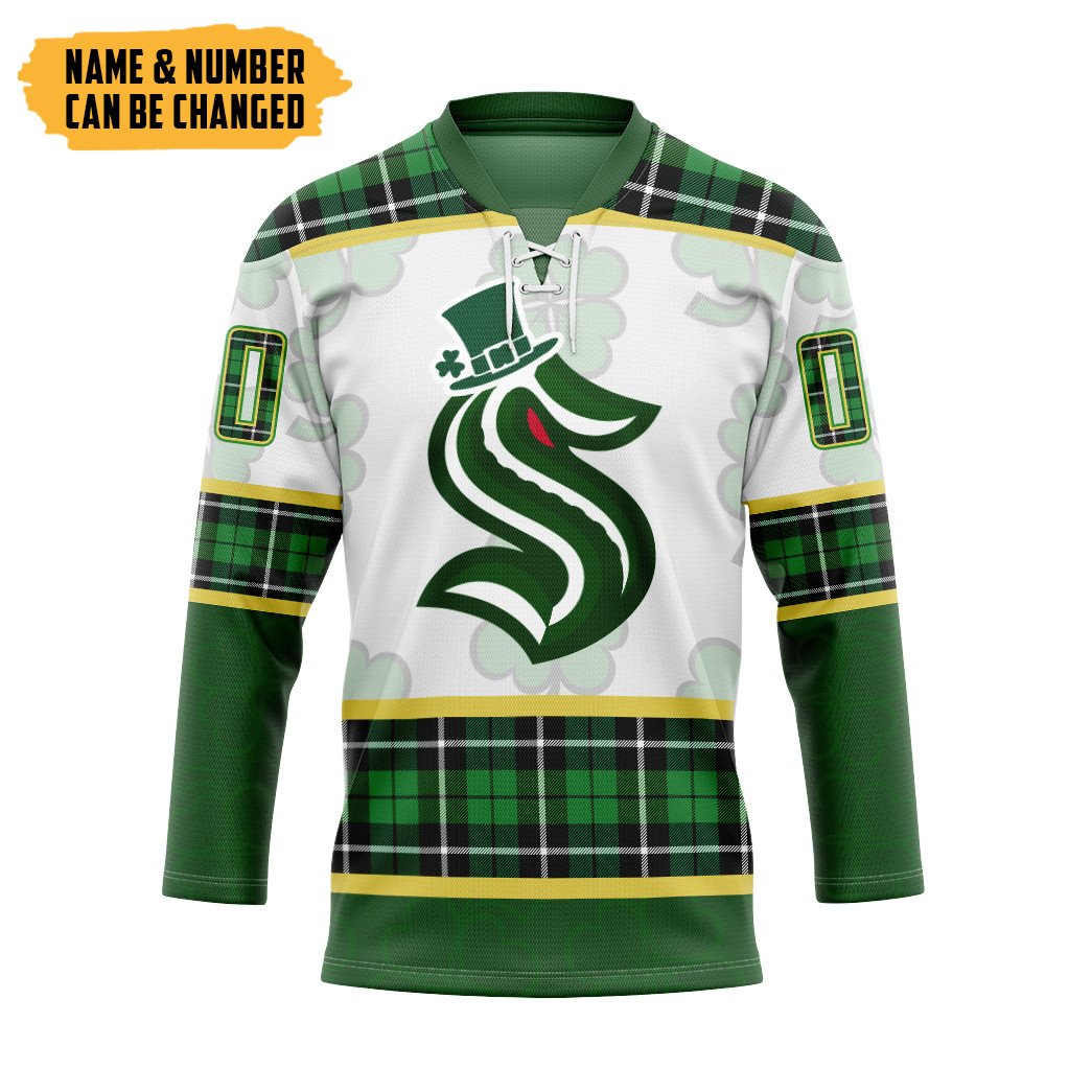 TOP Seattle Kraken St Patrick Day Personalized Custom Jersey Hockey Shirt 6
